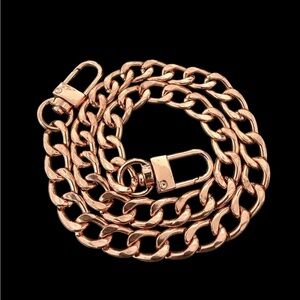 Rose Gold Color Bag Chain Strap or Necklace 18” (A738)